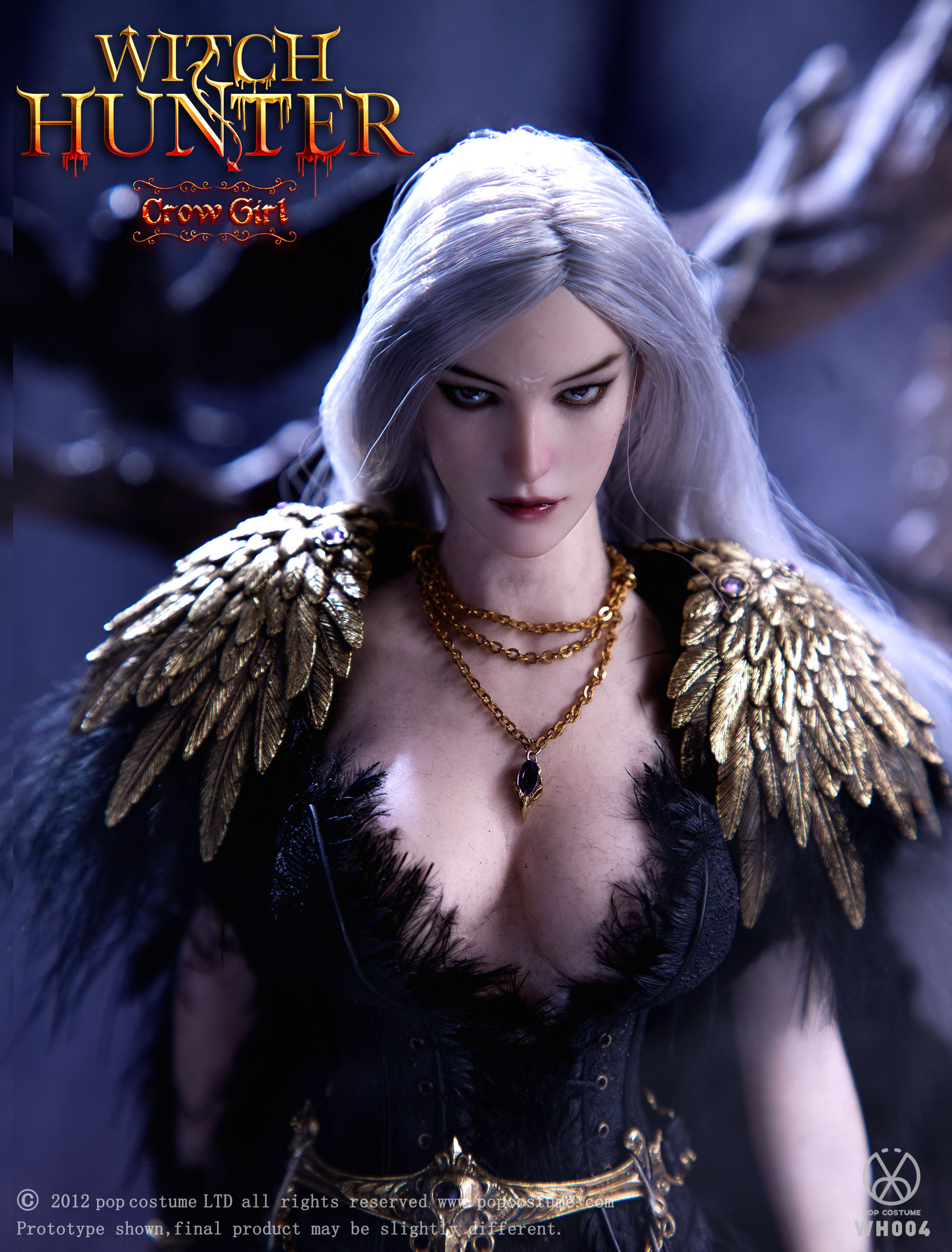 POP COSTUME 1/6 WH004 Witch H unter Series-The Crow Girl,1/6 W.H.S