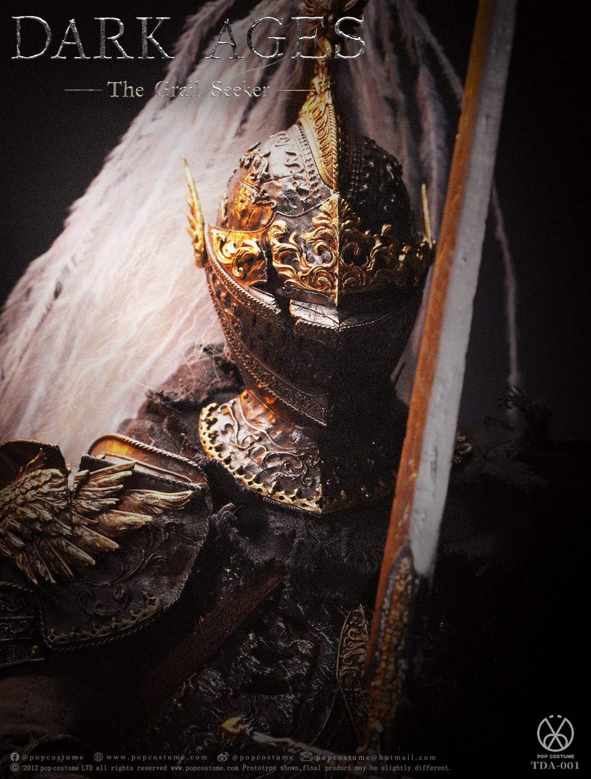 POP COSTUME 1/6 ダークナイト ガラハッド 限定版 TDA001 POP COSTUME Dark Ages—Curse of the Grail Dark Knight Galahad